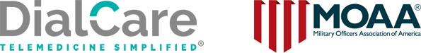 Official DialCare Telemedicine Simplified Logo + MOAA Logo